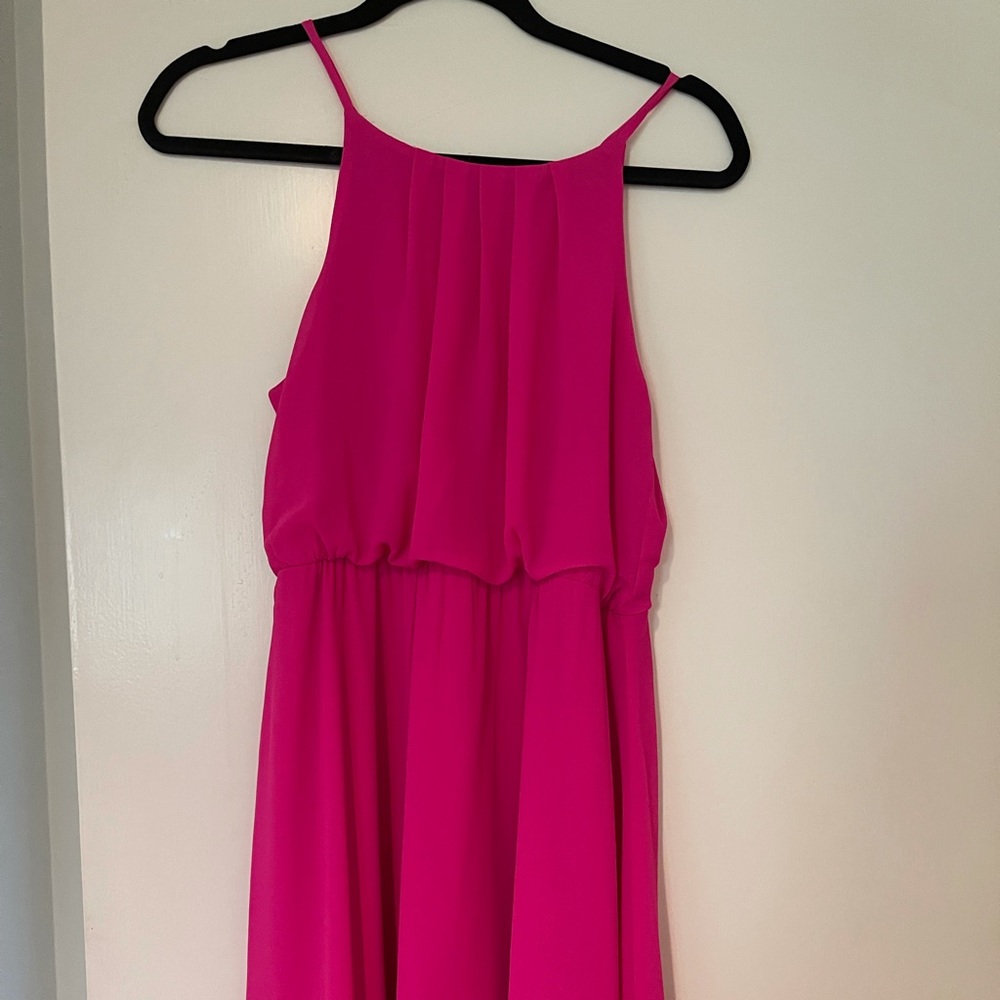 Fun and flirty hot pink dress
